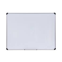Universal - Magnetic Steel Dry Erase Marker Board, 48" x 36", White Surface, Satin Aluminum Frame