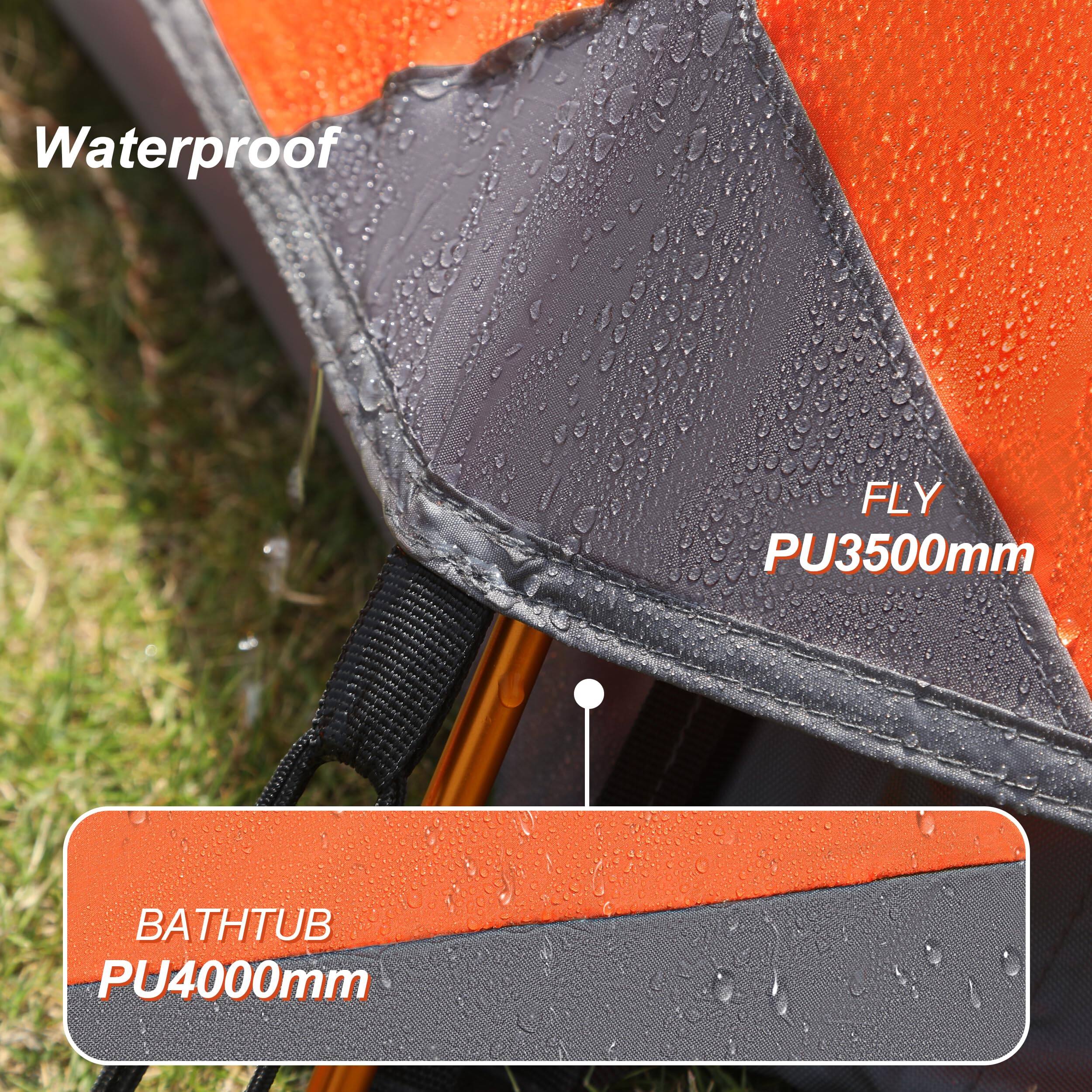 Waterproof  
FLY PU3500mm  
BATH TUB PU4000mm