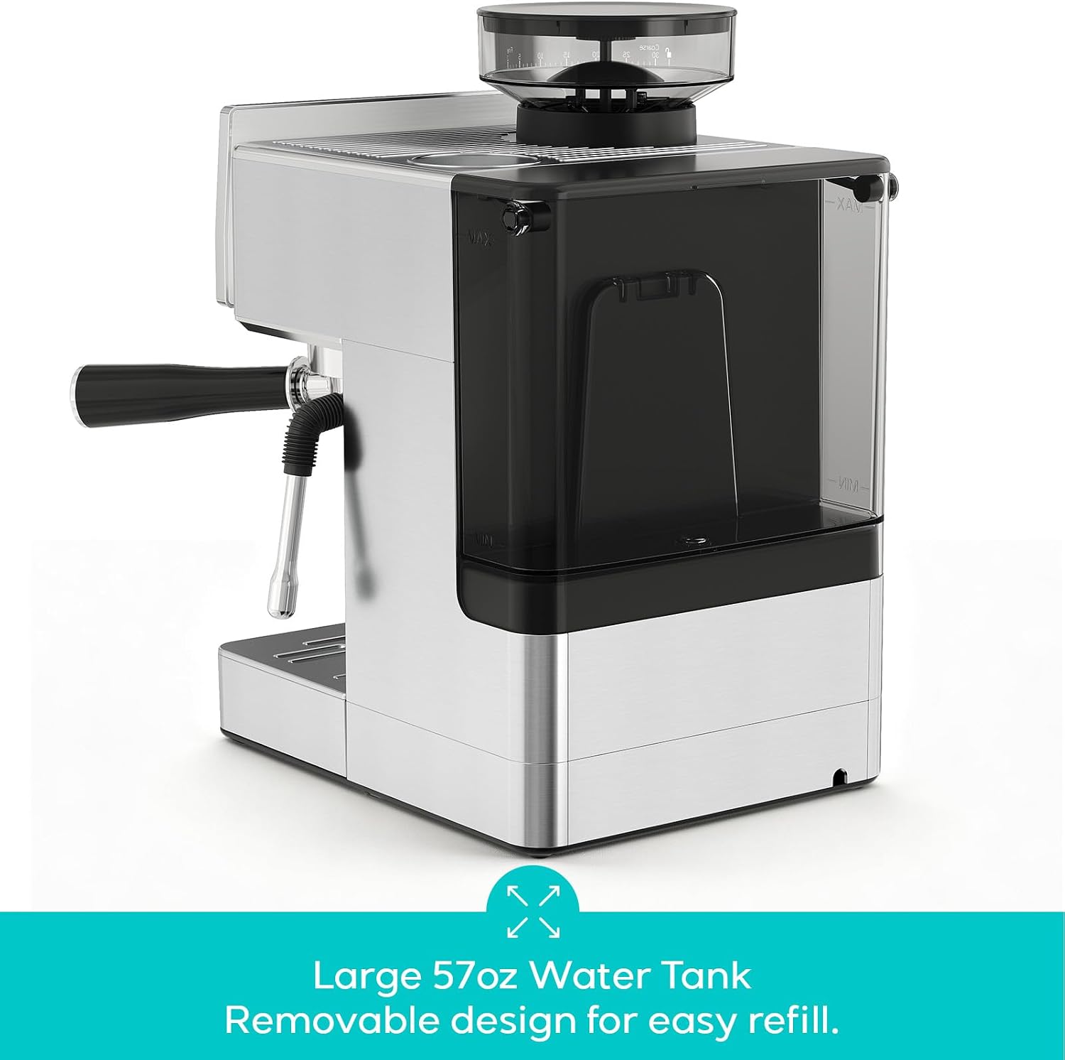 XAV  
XAV  
VIM  
Large 57oz Water Tank Removable design for easy refill.