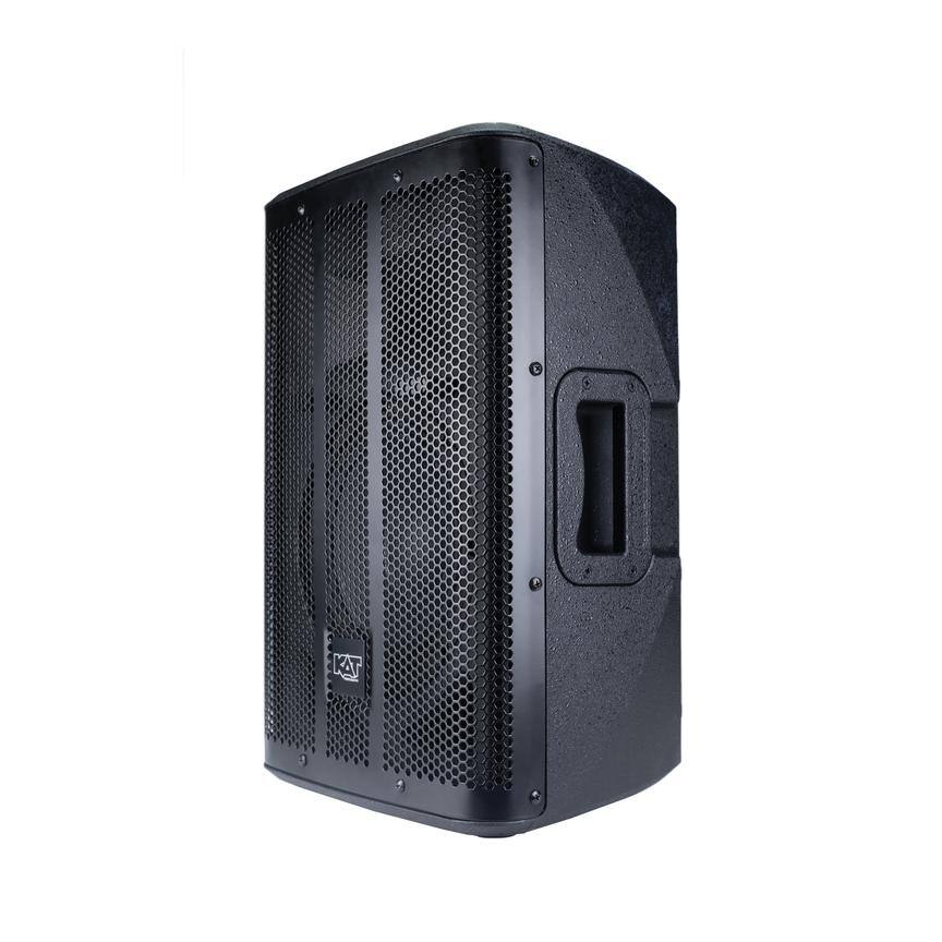 Angle. KAT Percussion - 8" E-Drum Amp Monitor System with Bluetooth, 600W Powered Speaker with DSP EQ Presets, 3-Channel Audio Input and XLR.