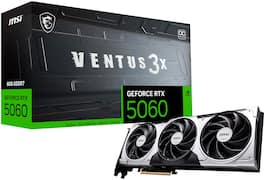 MSI NVIDIA GeForce RTX 5060 8G VENTUS 3X OC 8GB GDDR7 PCI Express MSI NVIDIA GeForce RTX 5060 8G VENTUS 3X OC 8GB GDDR7 PCI Express