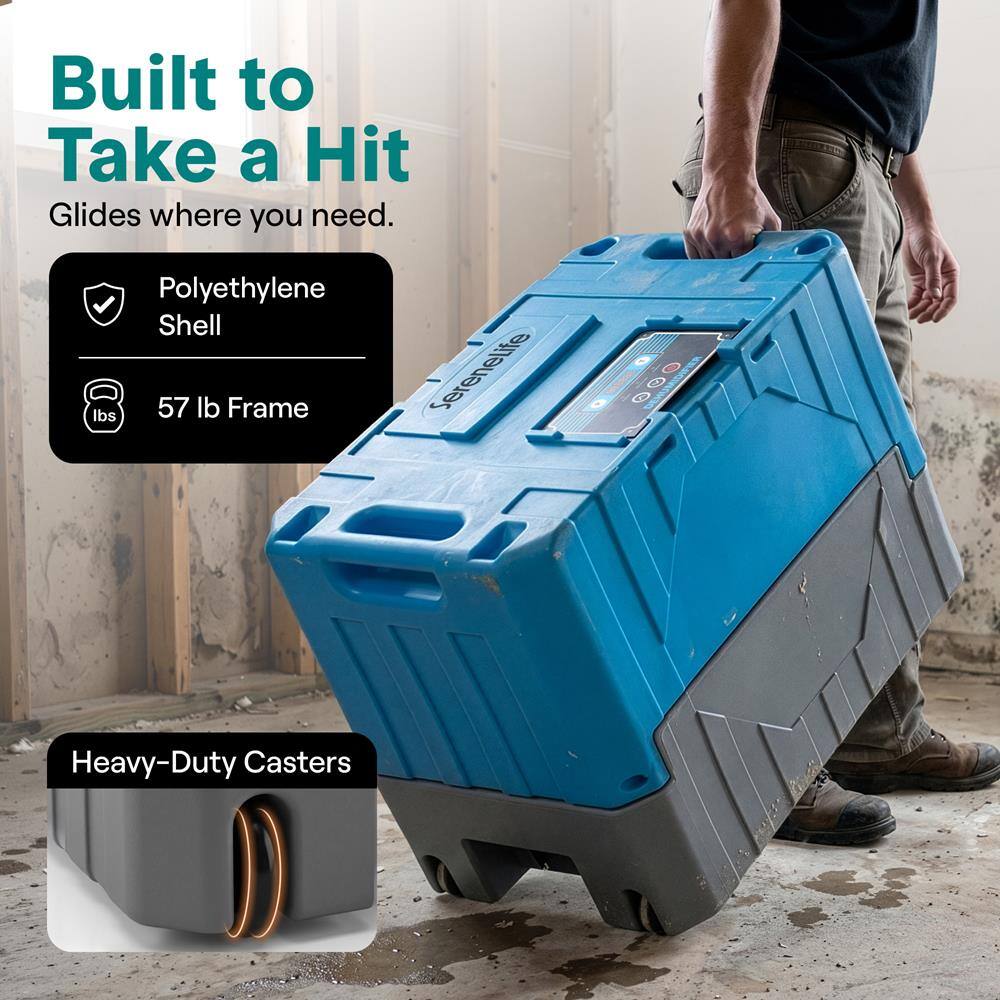 Built to Take a Hit  
Glides where you need.  

Polyethylene Shell  
57 lb Frame  

Heavy-Duty Casters