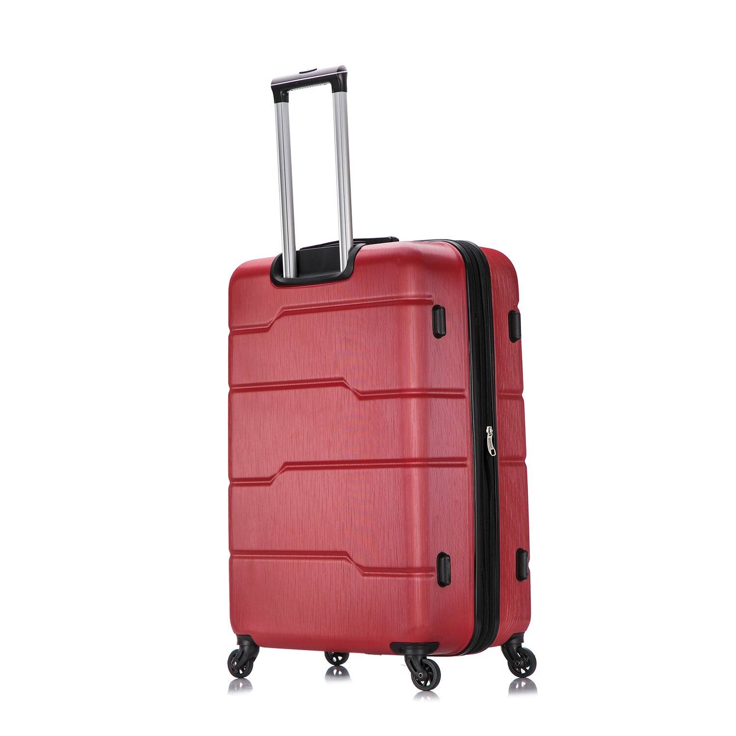 Alt View 1. DUKAP - Rodez Lightweight Hardside Spinner Luggage 28" - RED.