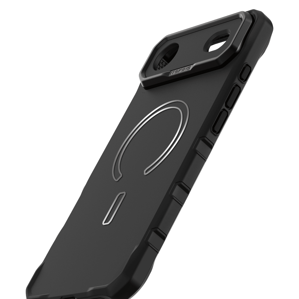 Alt View 4. Itskins - ITSKINS - Supreme_R Bold MagSafe Case for Apple iPhone Air - Black - Black.