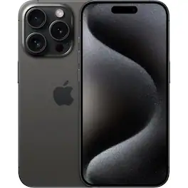 Apple - Refurbished Excellent - iPhone 15 Pro 1TB 6.1" 5G Fully Unlocked, - Black