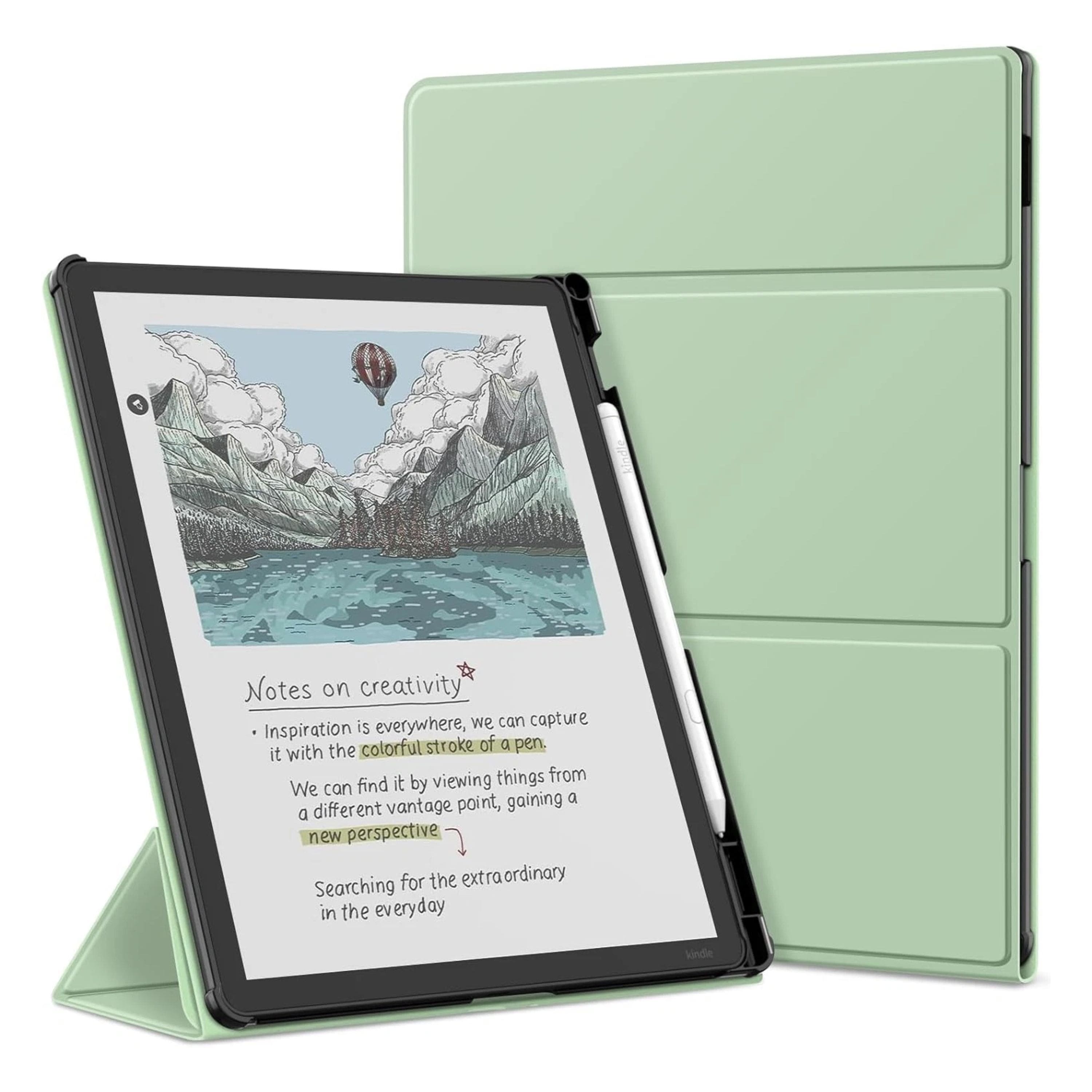 Kitcheniva - Two Viewing Angles Stand Case For 11" Kindle Scribe (3rd Gen 2025)/ Colorsoft 2025 E-Reader - Agave Green