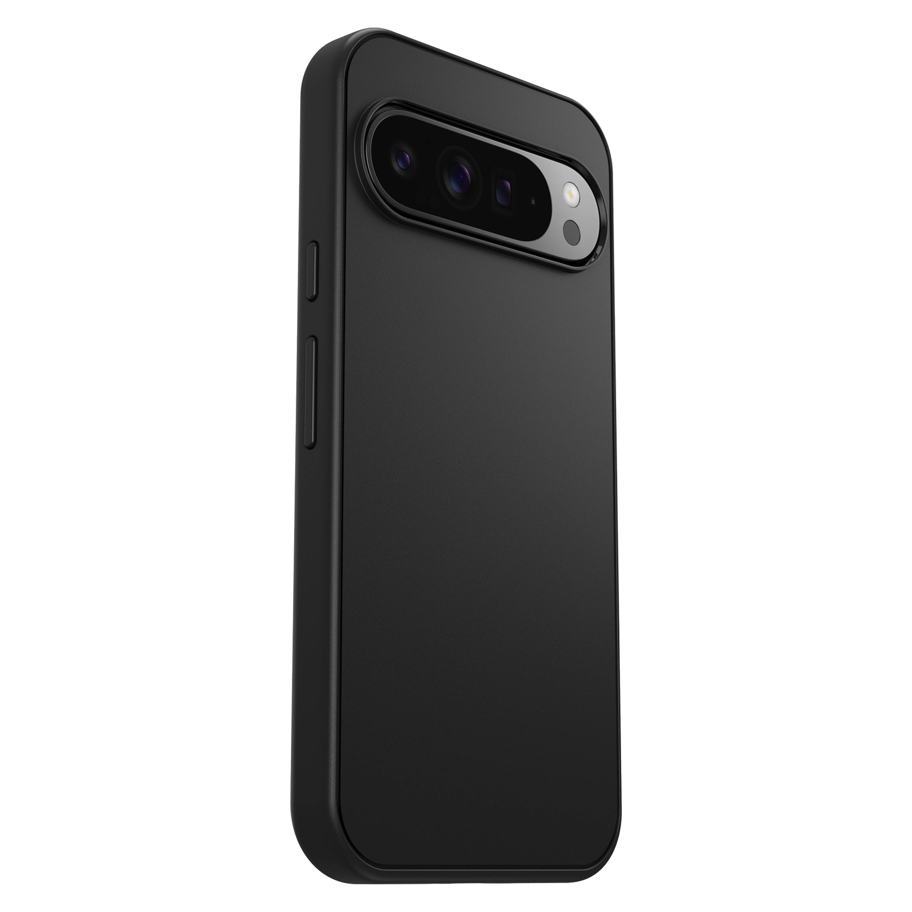 Left. OtterBox - Symmetry Series Hard Shell for Google Pixel 9 Pro XL - Black.
