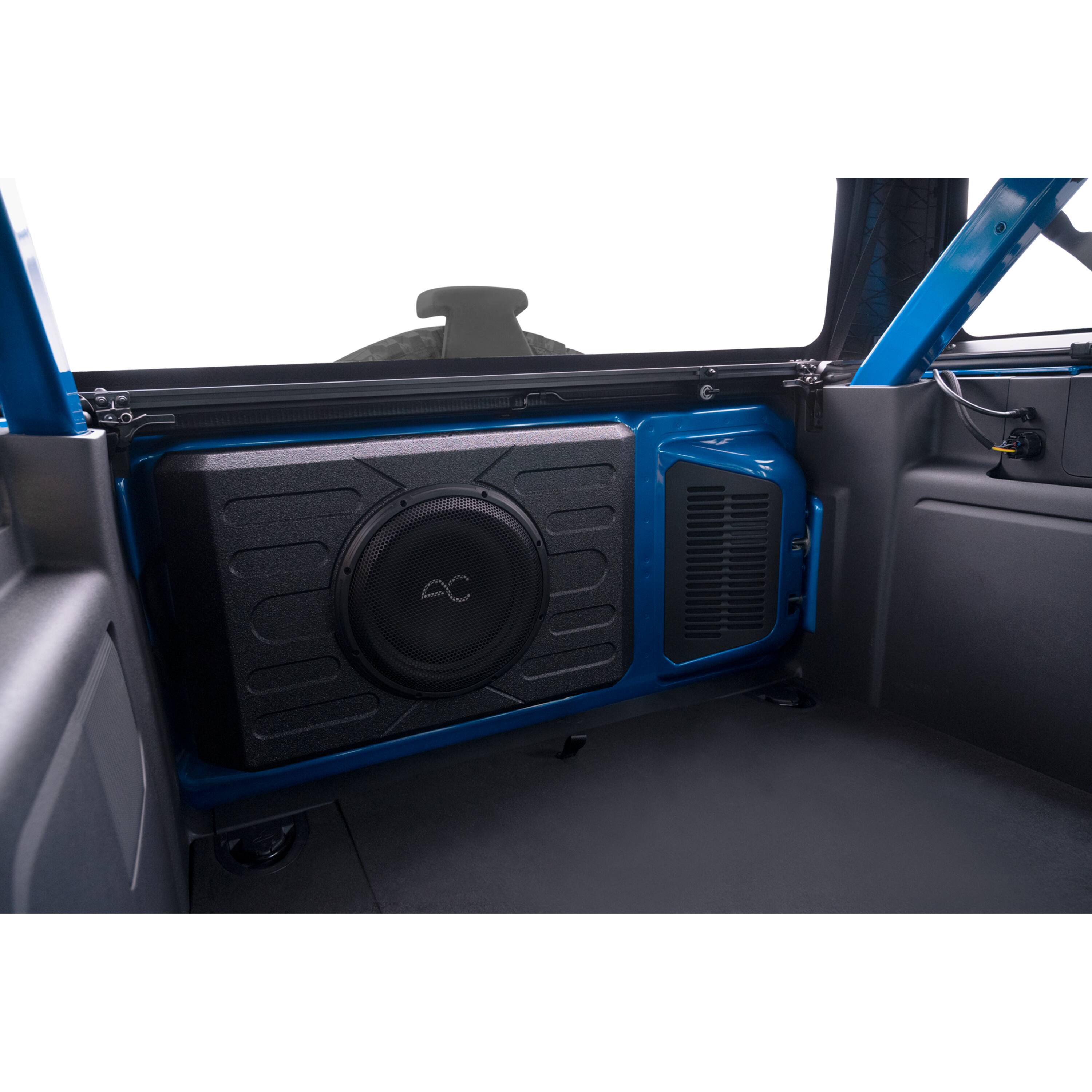 Alt View 20. AudioControl - 12” Single-Voice-Coil 2-Ohm Loaded Subwoofer Enclosure - Black.