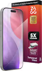 The World's #1 Mobile Protection Brand
ZAGG
400 Million Devices Protected
5X STRONGER
PerfectFit™
Easy, 2-Step Installation
Tempered Glass