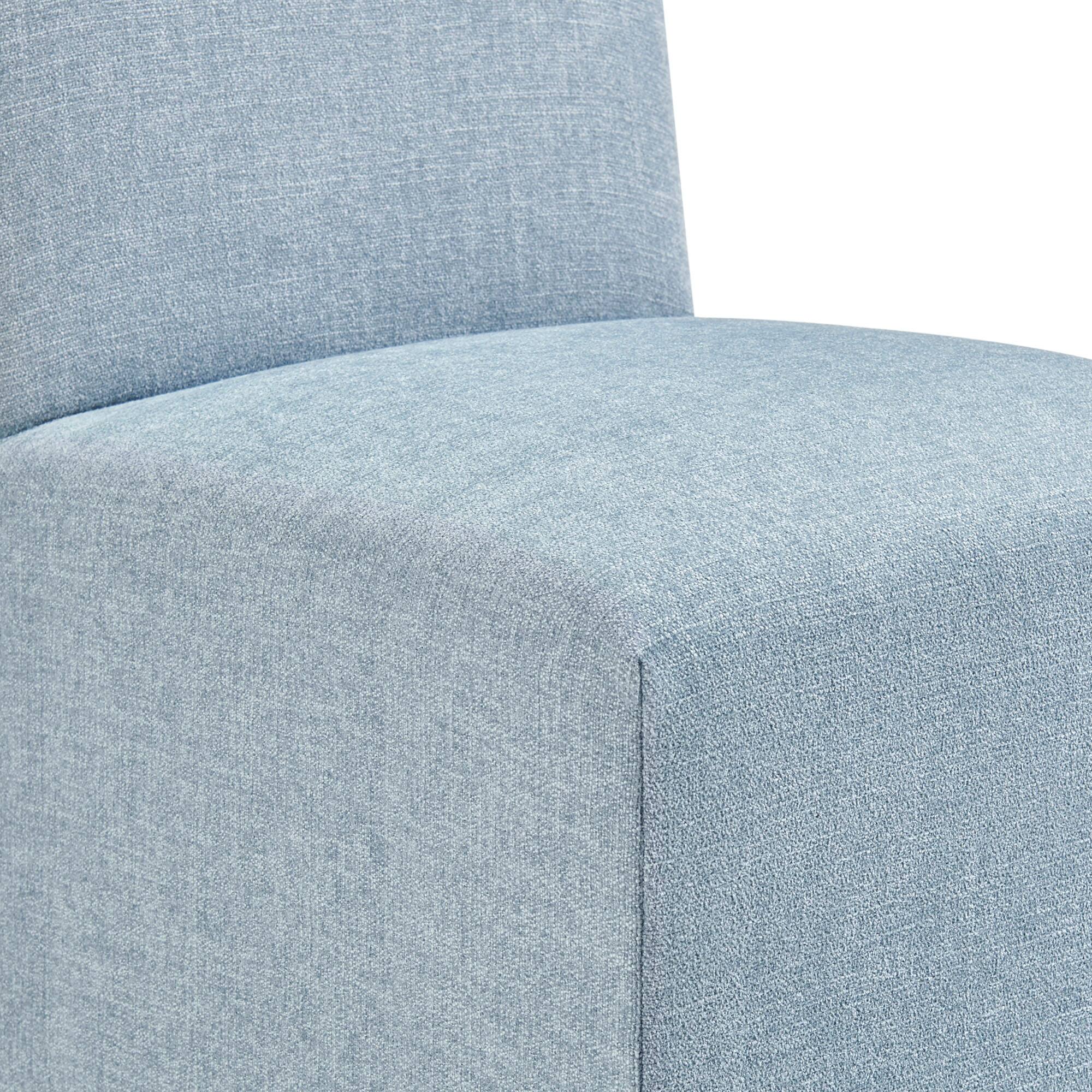 Alt View 7. Modway - Aster Slub Weave Fabric Slipcovered Dining Chairs Set of 2 by Modway - Sky.