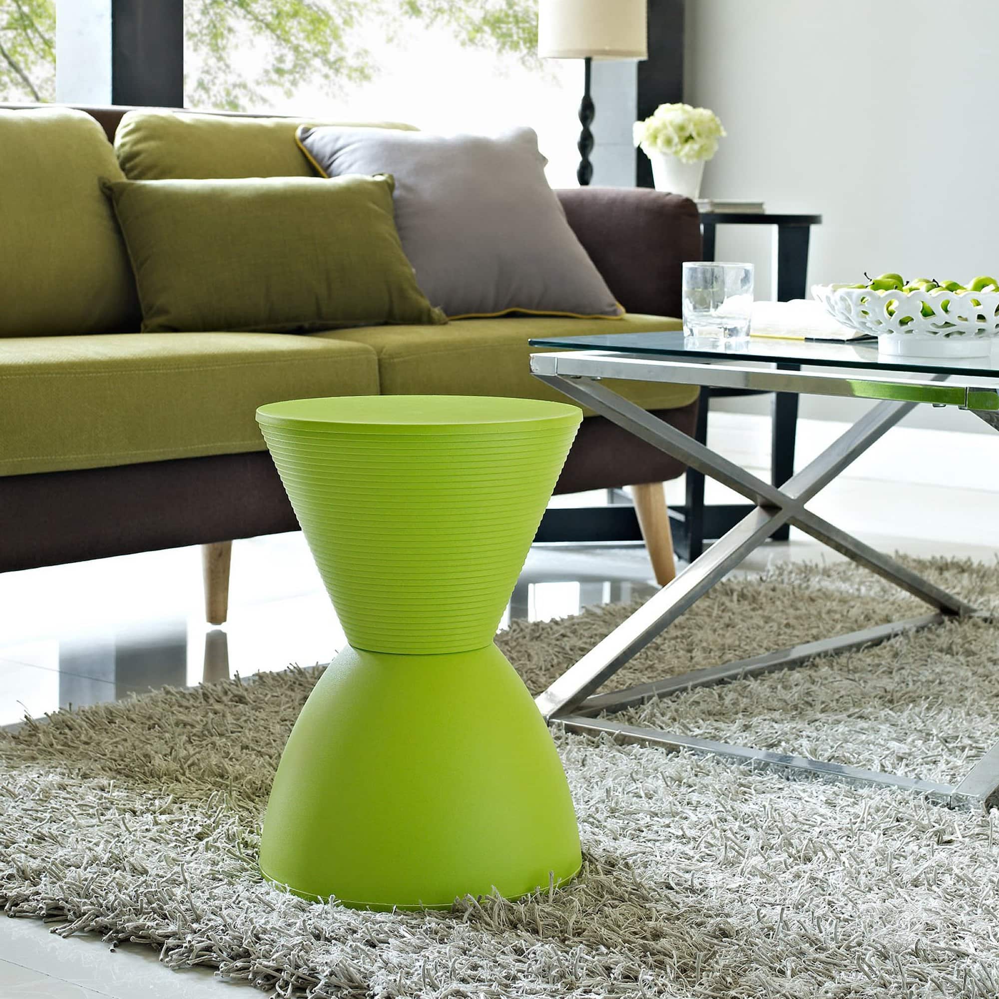 Haste Backless Stool by Modway - Green