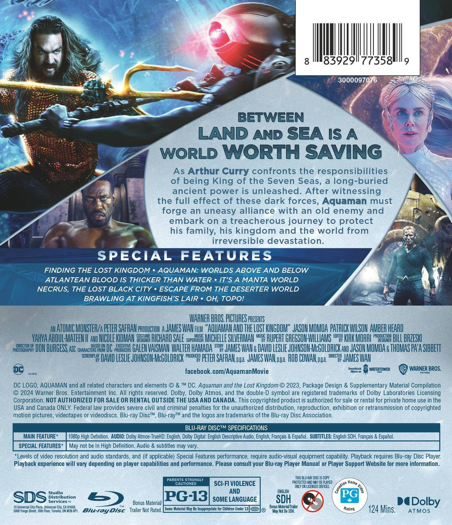 Back. Aquaman and the Lost Kingdom [Blu-ray].