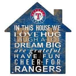 Fan Creations - Texas Rangers 12'' Team House Sign - Multicolor