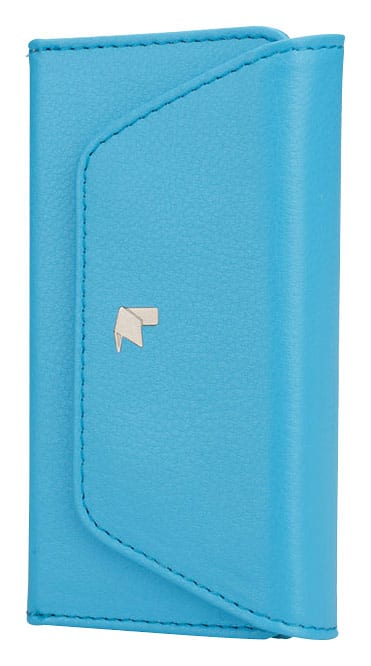 JISONCASE - Multifunction Wallet Case for Apple® iPhone® 5s - Blue - Larger Front