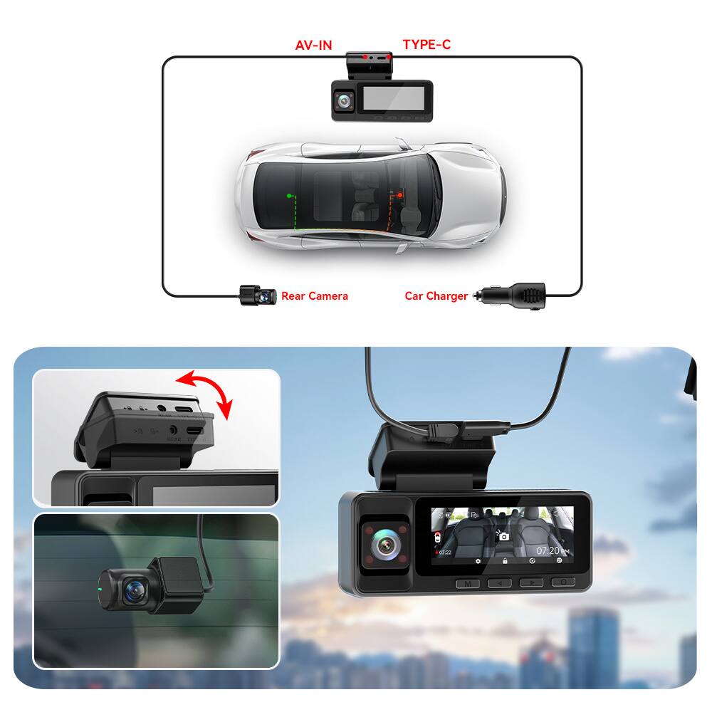 AV-IN TYPE-C Rear Camera Car Charger