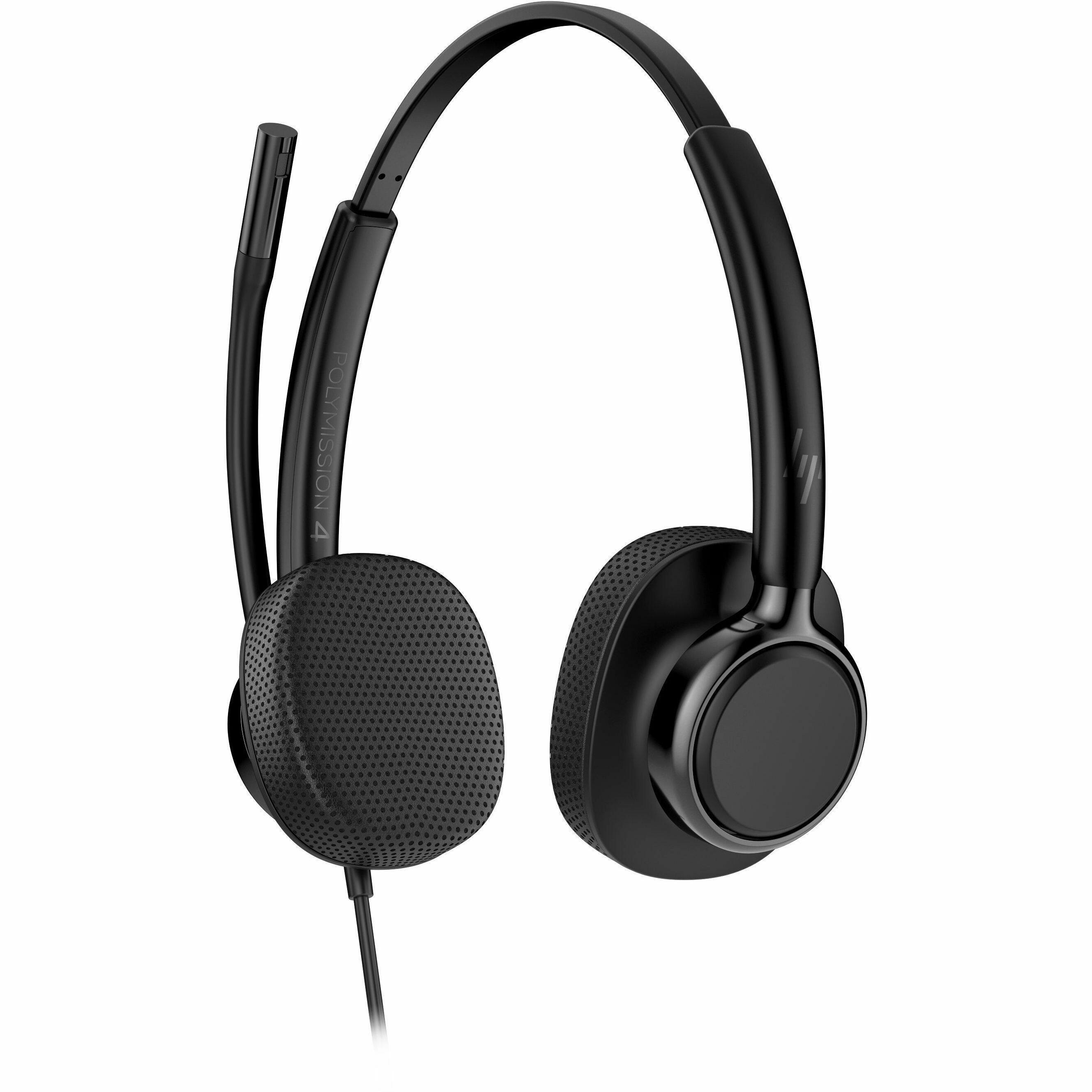 Poly Mission 425 Stereo USB Wired Headset Microsoft Teams