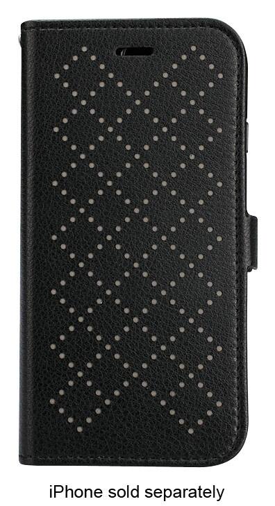 Front Zoom. JISONCASE - Fashion Wallet Case for Apple® iPhone® 6 - Black.
