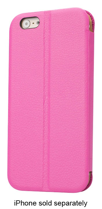 Front. JISONCASE - Fashion Folio Standing Case for Apple® iPhone® 6 - Rose.