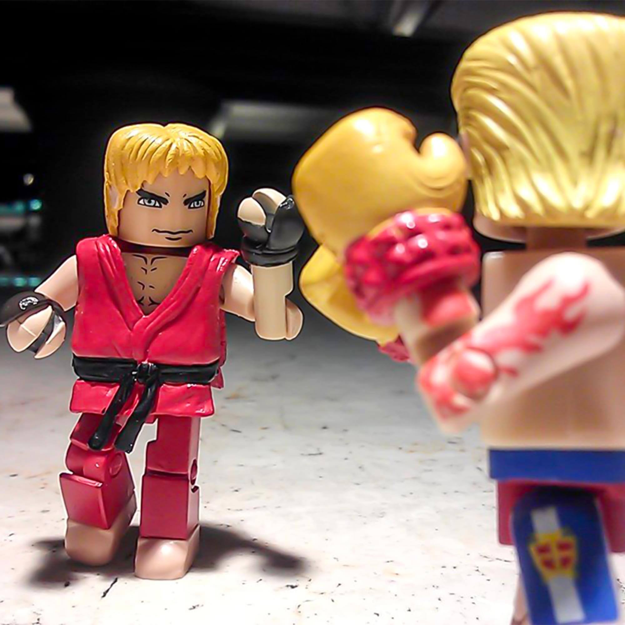 Alt View 4. Diamond Comic - Street Fighter X Tekken Minimates Figure 2 Pack Ken vs Steve - Red.