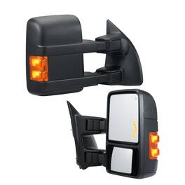 VEVOR - Towing Mirrors, Left & Right Pair Set for 1999-2007 Ford F250 F350 F450 F550, Power Heated with Signal Light - Black