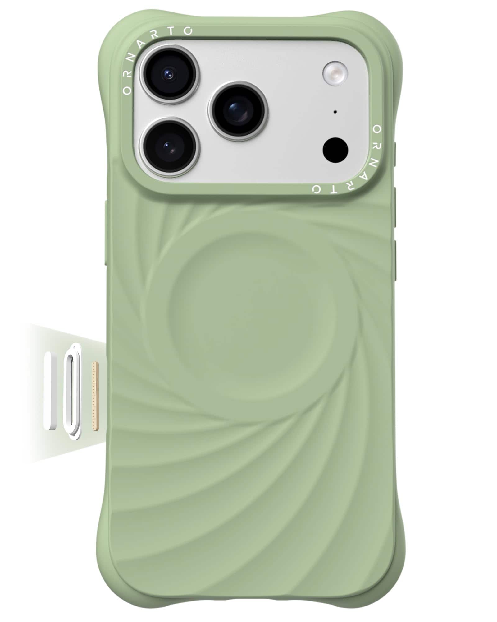 Ornarto - Vortuxe for iPhone 18 Pro Max Case and for iPhone 17 Pro Max Case 6.9" with MagSafe - Matcha