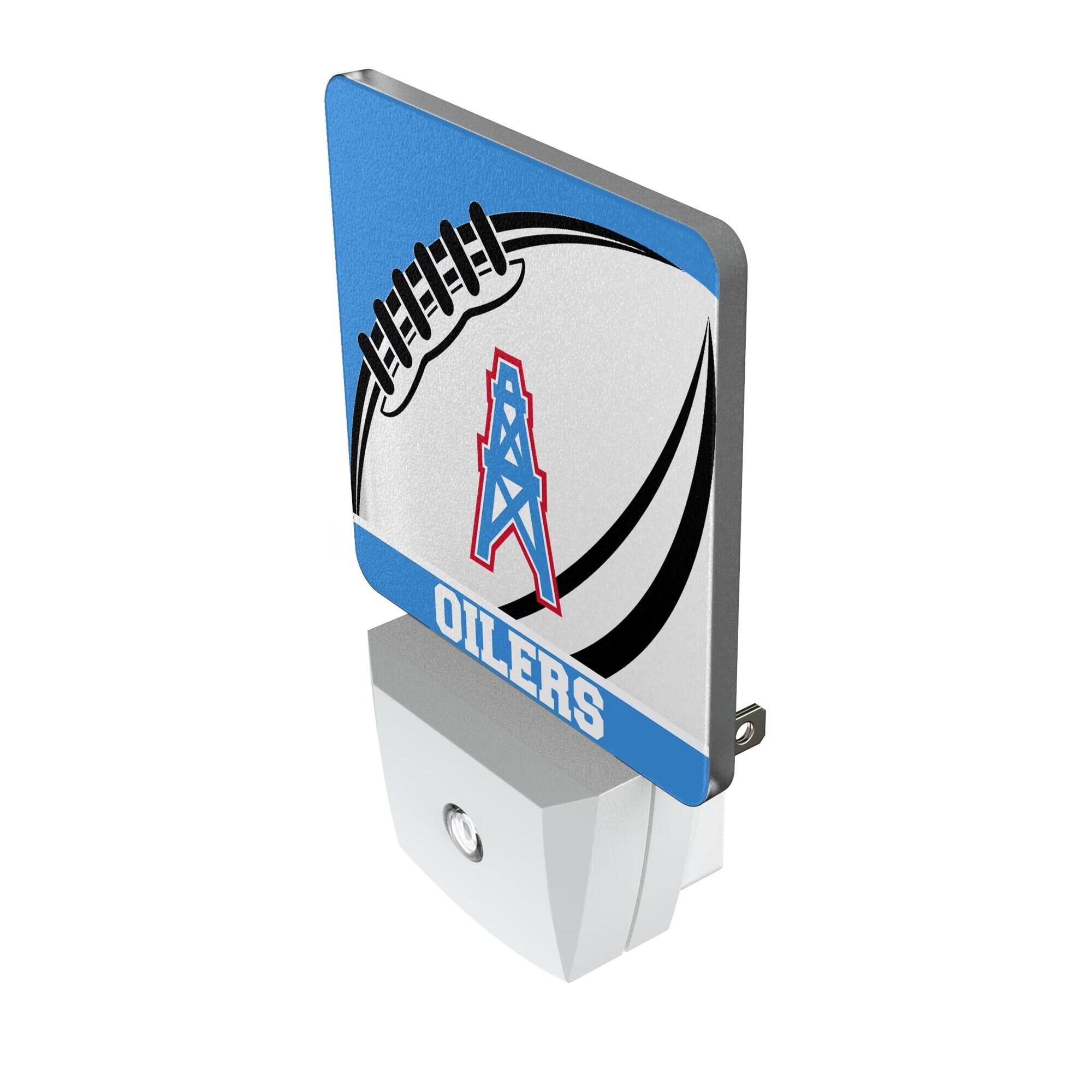 Alt View 1. Keyscaper - Houston Oilers Passtime Design Nightlight 2-Pack - Multicolor.