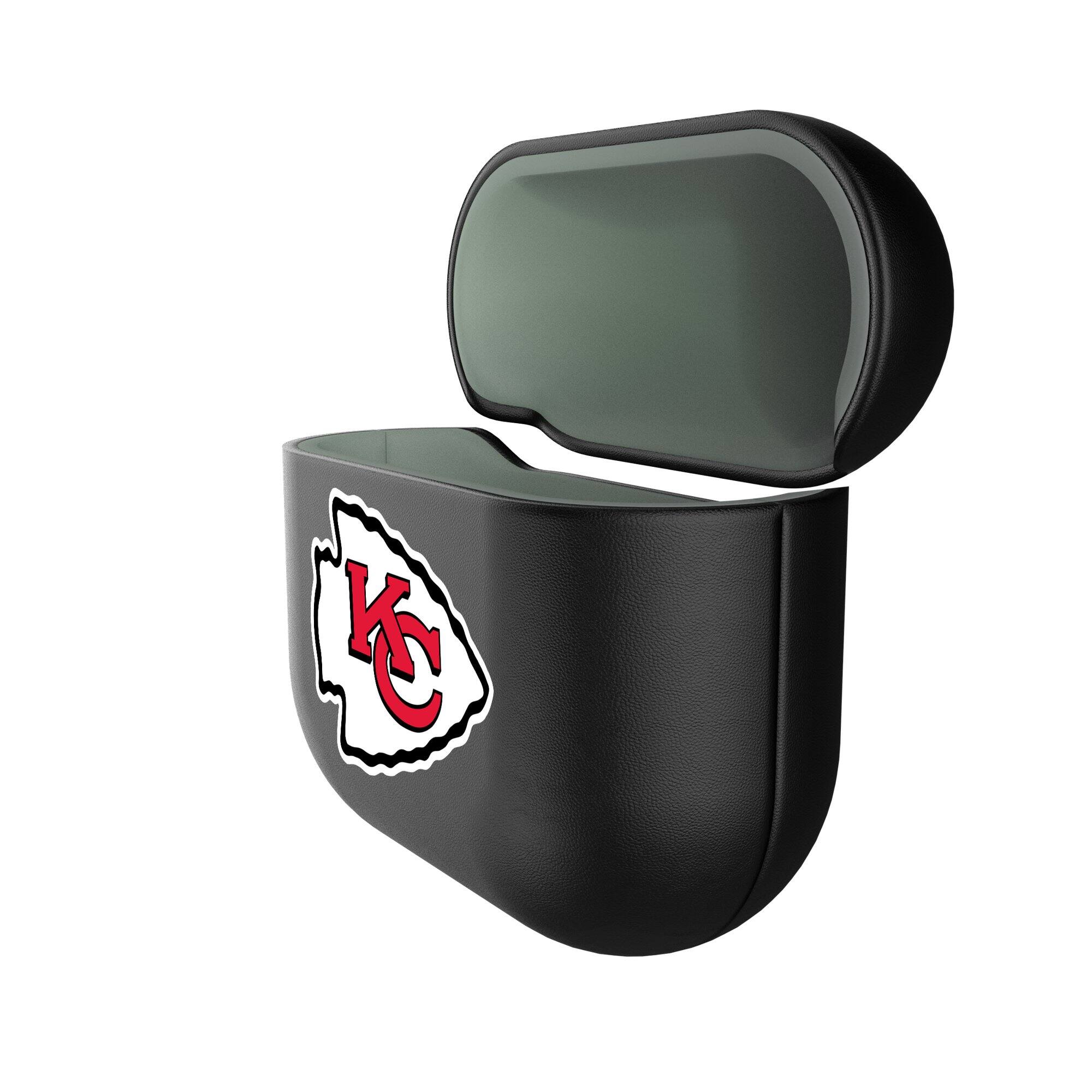 Alt View 1. Keyscaper - Kansas City Chiefs Kansas City Chiefs Insignia AirPods 4th Generation Case Cover - No Size - Black.