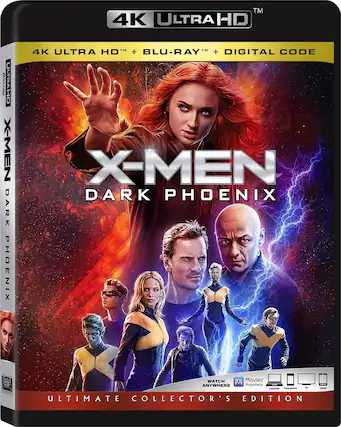 Front. X-Men: Dark Phoenix (4K UHD / Blu-ray + Digital) NEW.