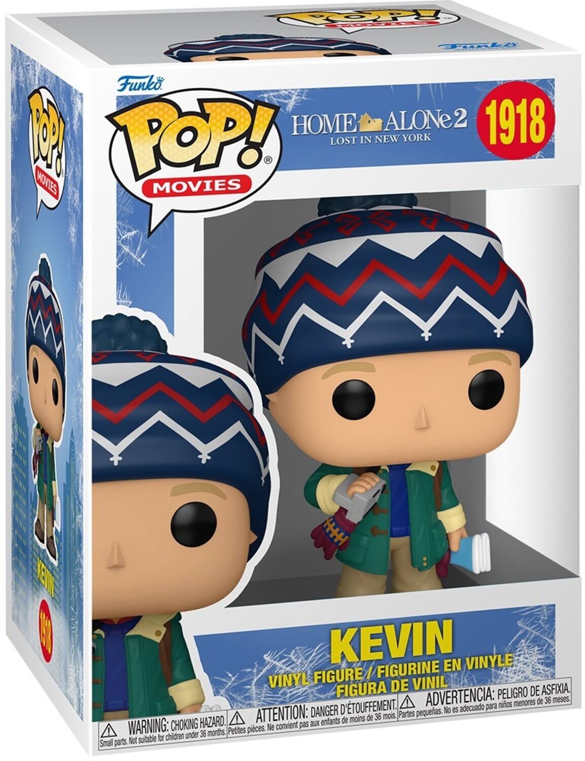**Funko POP! Movies**

**Home Alone 2: Lost in New York**

**1918**

**Kevin**

**Vinyl Figure / Figurine en Vinyle / Figura de Vinil**

**Warning: Choking Hazard. Small parts. Not suitable for children under 36 months.**

**Attention: Danger d'étouffement. Petite pièce. Ne convient pas aux enfants de moins de 36 mois.**

**Advertencia: Peligro de asfixia. Piezas pequeñas. No es adecuado para niños menores de 36 meses.**