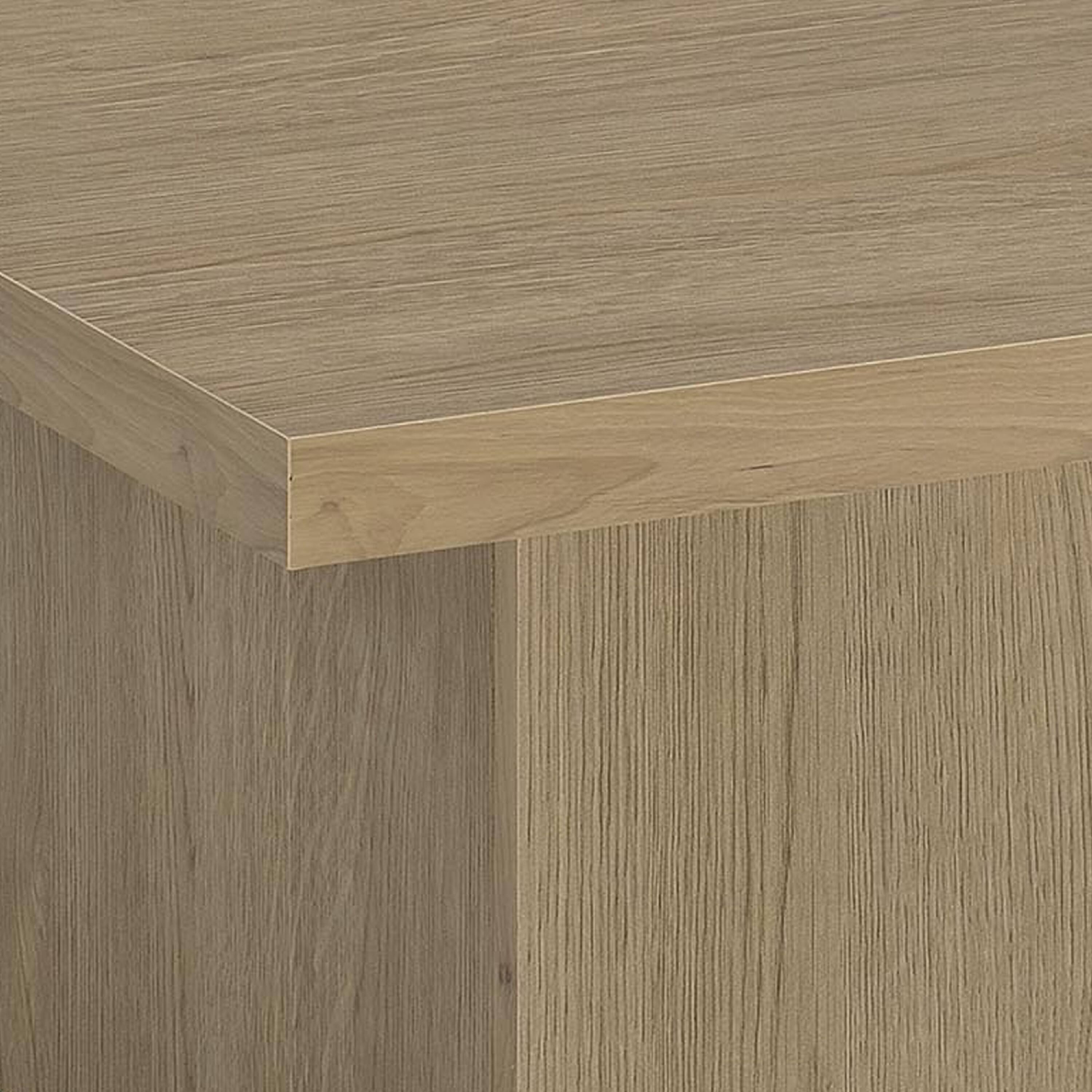 Alt View 4. Manhattan Lane - Darla Square Cocktail Coffee Table, Pedestal Base, Wood 36 Inch - Latte Brown.