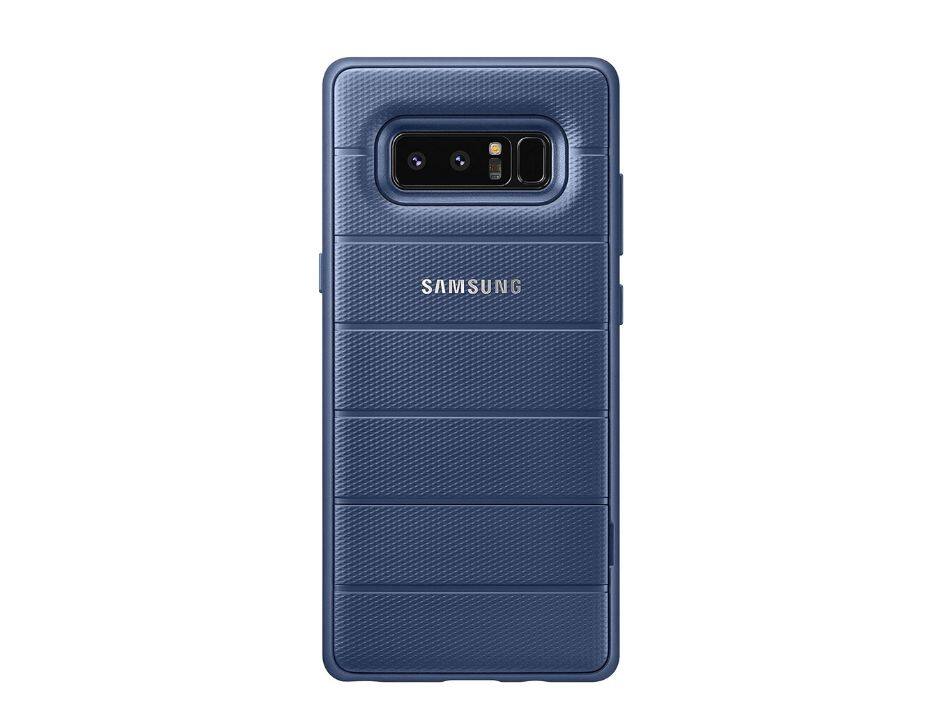 Front. Samsung - Samsung Galaxy Note 8 Protective Stand Cover Case I Color: Deep Blue - Deep Blue.