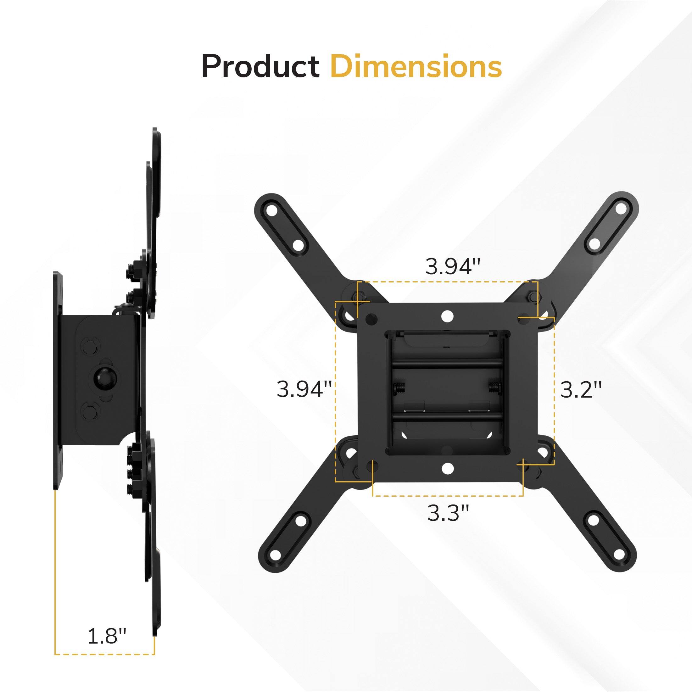 Product Dimensions: 3.94" x 3.94" x 3.2" x 3.3" x 1.8"