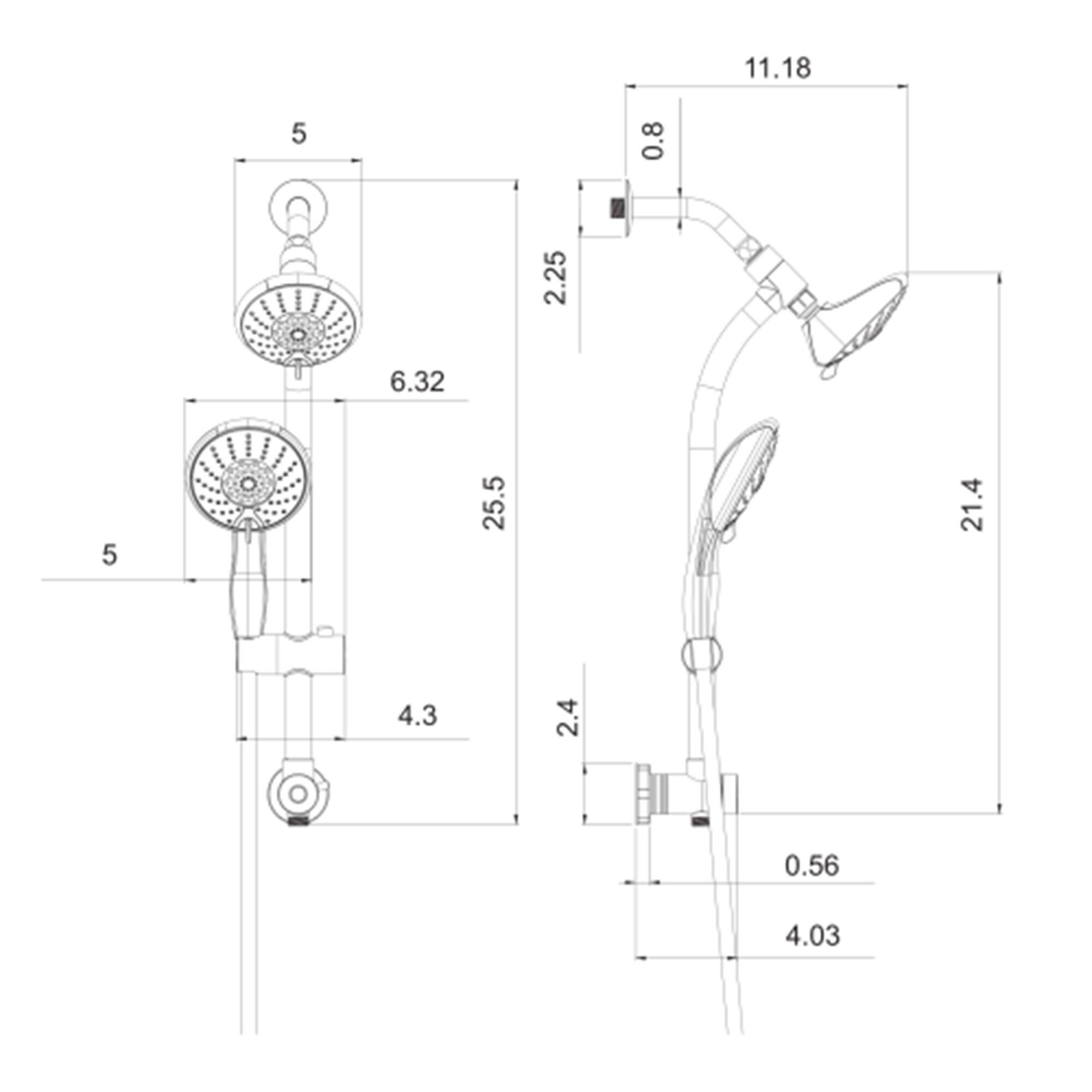 11.18  
5  
0.8  
2.25  
6.32  
5  
25.5  
21.4  
4.3  
2.4  
0.56  
4.03