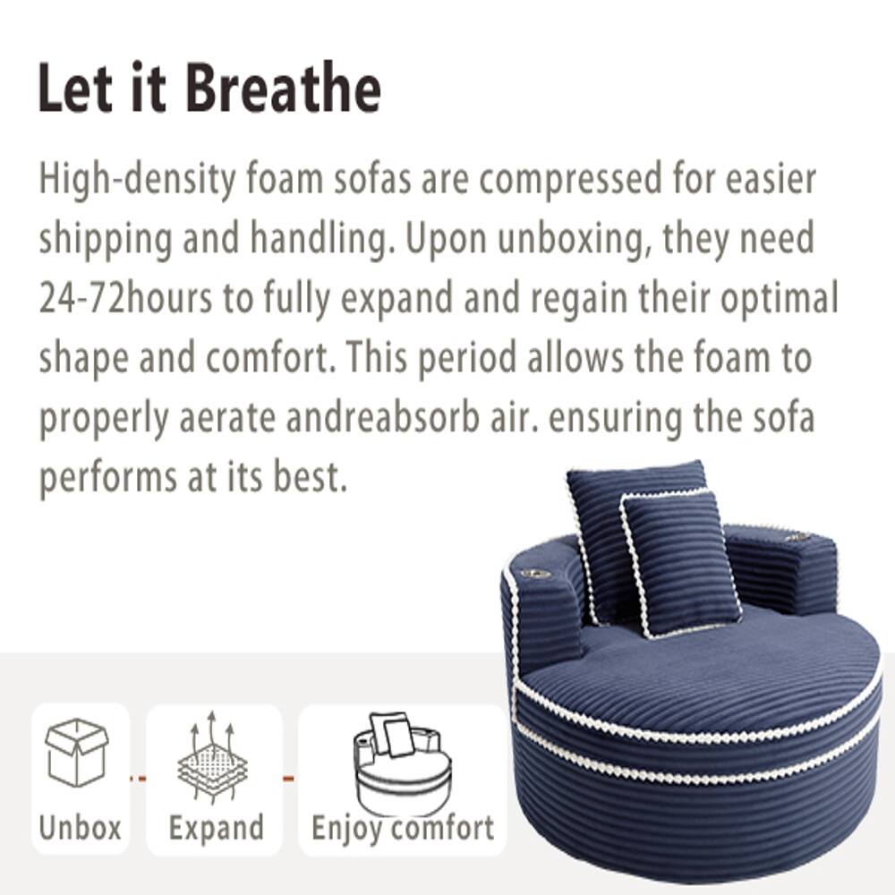 Let it Breathe

High-density foam sofas are compressed for easier shipping and handling. Upon unboxing, they need 24-72 hours to fully expand and regain their optimal shape and comfort. This period allows the foam to properly aerate and reabsorb air, ensuring the sofa performs at its best.

Unbox
Expand
Enjoy comfort
