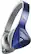 Angle Standard. Monster - DNA On-Ear Headphones - Cobalt Blue/Light Gray.
