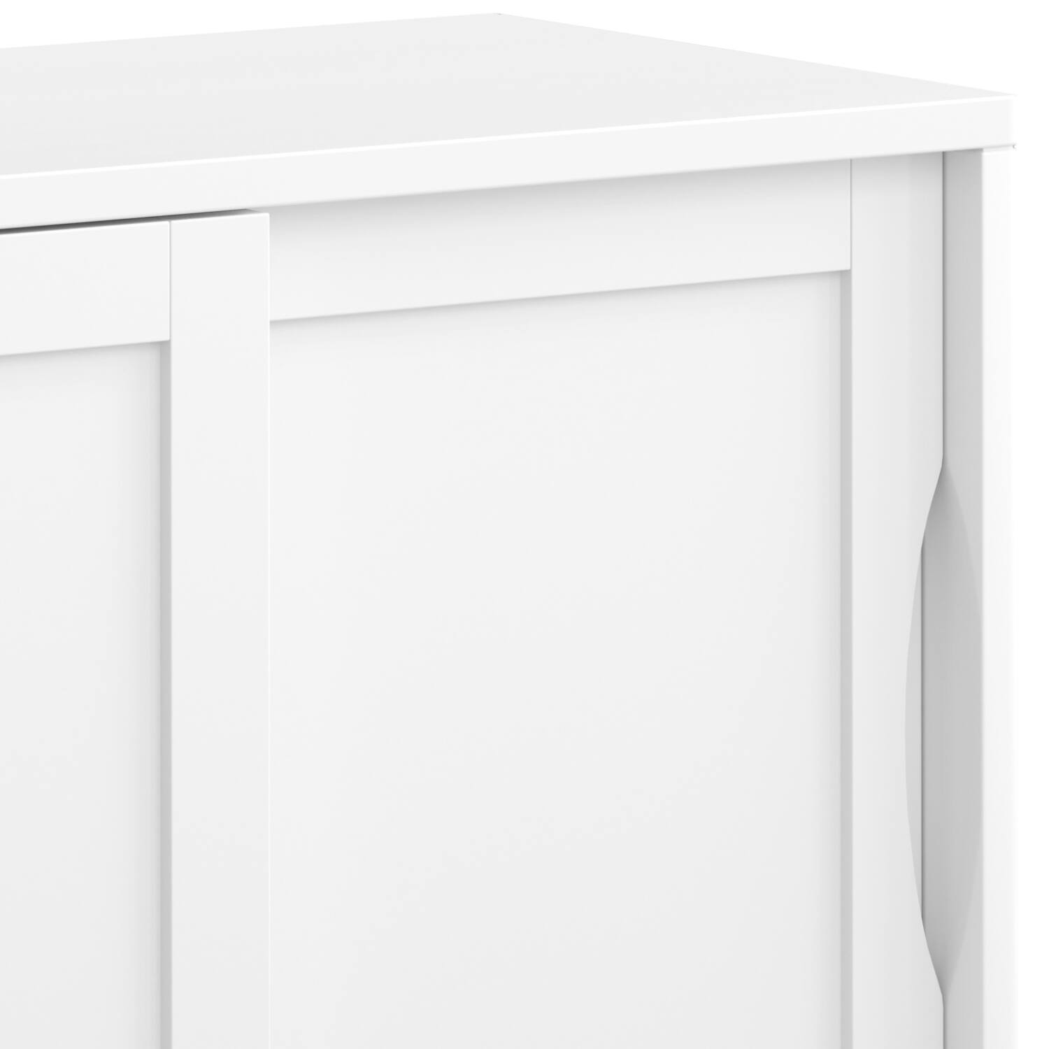 Alt View 7. Simpli Home - Harper Solid Wood 30 inch Storage Cabinet in White (Set of 2) - White.