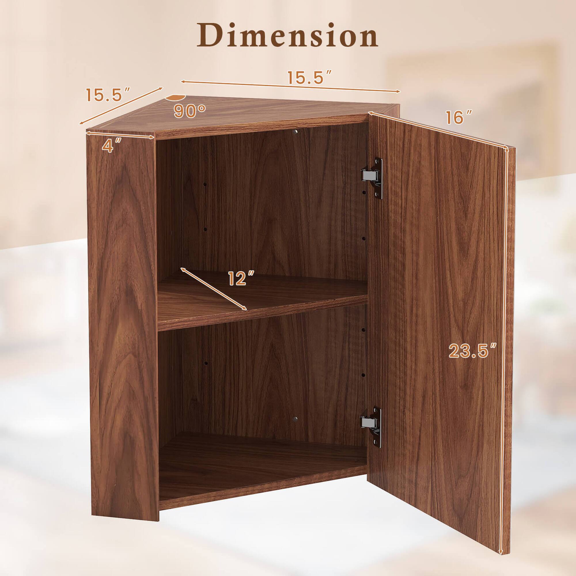 Dimension  
15.5" x 15.5" x 16" x 23.5"  
4" x 12"  
90°