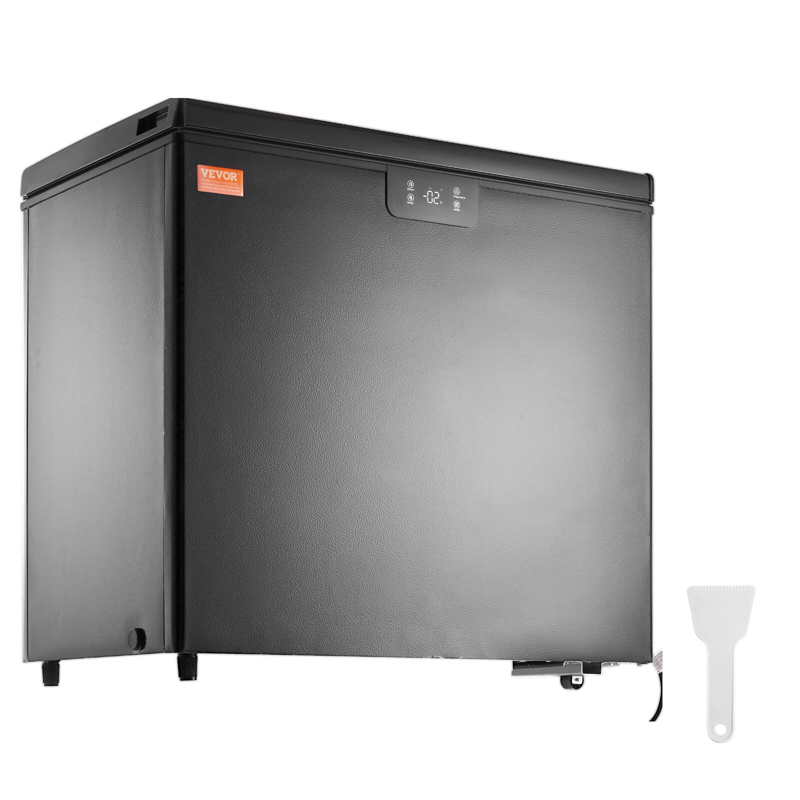 Alt View 5. VEVOR - Chest Freezer, 7 Cu.ft/198 L Compact Deep Freezer, Free Standing Top Open Door Compact Freezers with 2 Removable Baskets - Black.