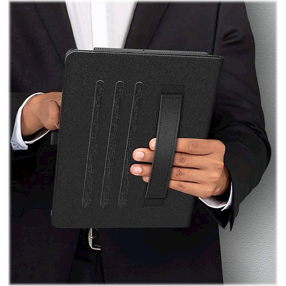 Alt View 17. SaharaCase - Venture Series Business Case for Apple iPad Air 10.9-inch (4th Gen, 5th Gen) and iPad Air 11-inch (M2 2024 and M3 2025) - Black.