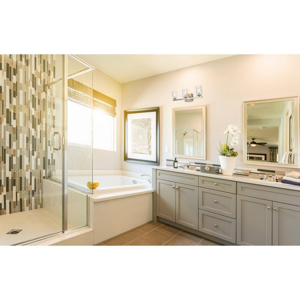 Living District - Cassie 3 lights bath sconce in satin nickel with clear shade - Satin Nickel And Clear Shade price history on PriceWatchPro