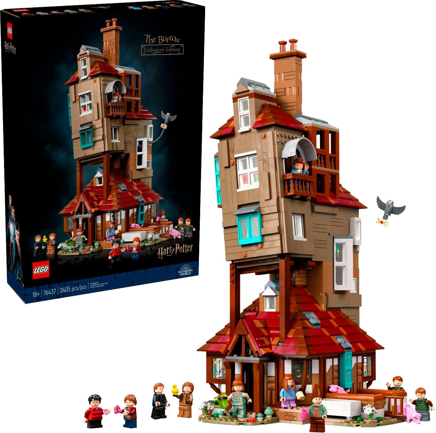 LEGO - Harry Potter The Burrow – Collectors’ Edition, Weasley House Building Set 76437 - Front_Zoom
