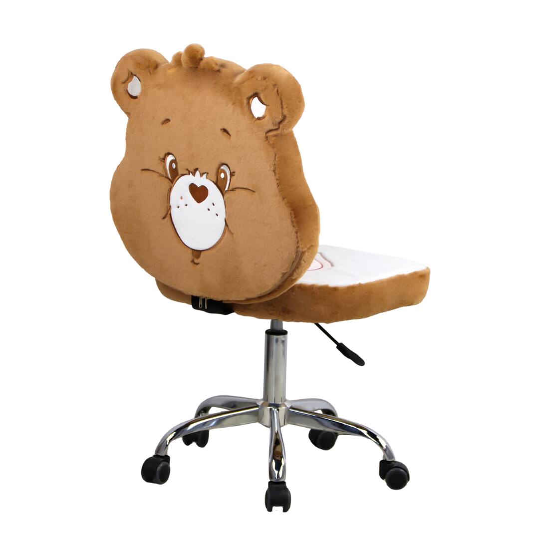 Left. Impressions Vanity Co. - Care Bears™ Tenderheart Bear Swivel Vanity Chair - Brown.