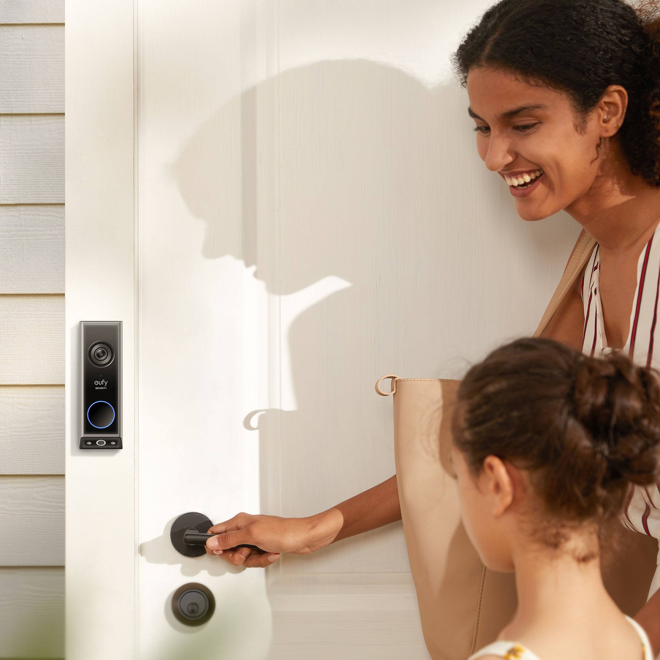 Alt View 2. eufy - eufy Video Doorbell E340 - Black.