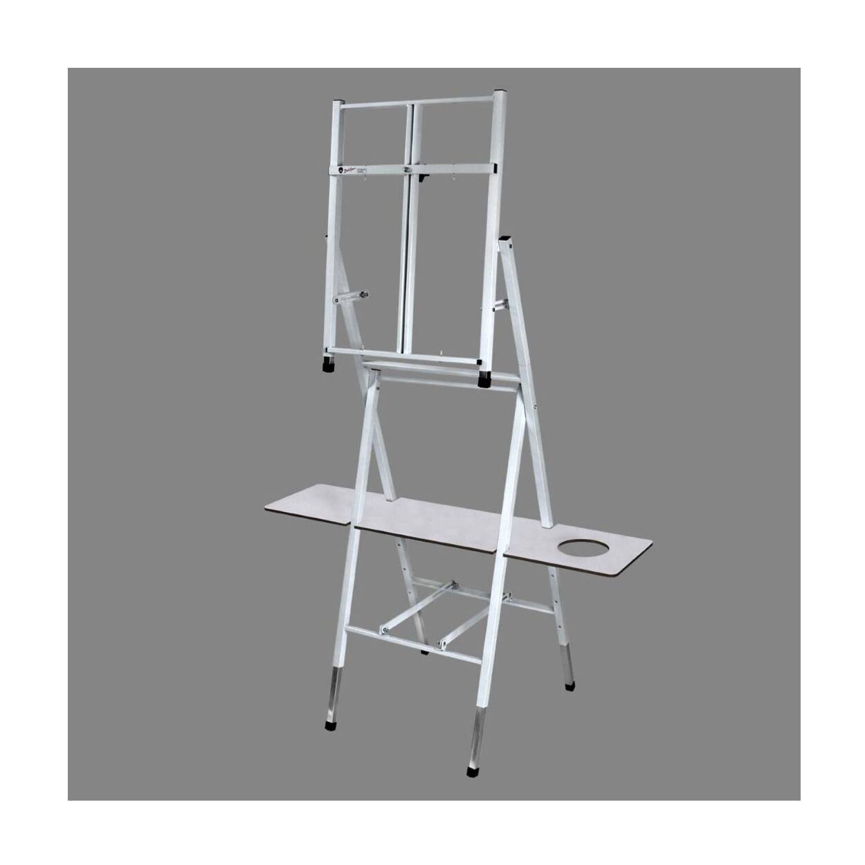 Bob Ross - 2-in-1Floor Standing Tabletop Studio Easel - 4 Legged Metal (White)