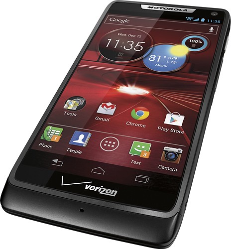 Best Buy: Motorola DROID RAZR M 4G LTE Cell Phone Black (Verizon ...