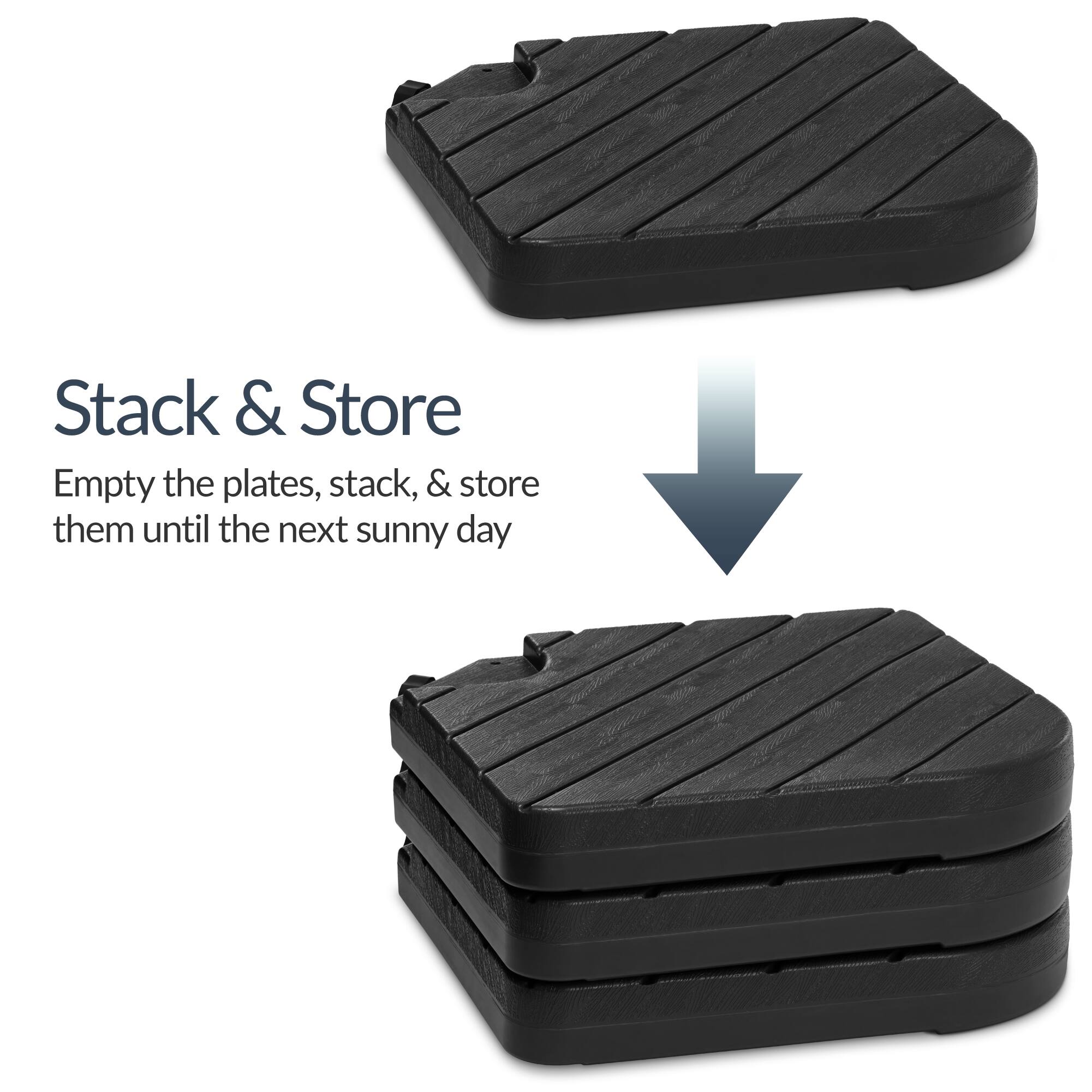 Stack & Store

Empty the plates, stack, & store them until the next sunny day