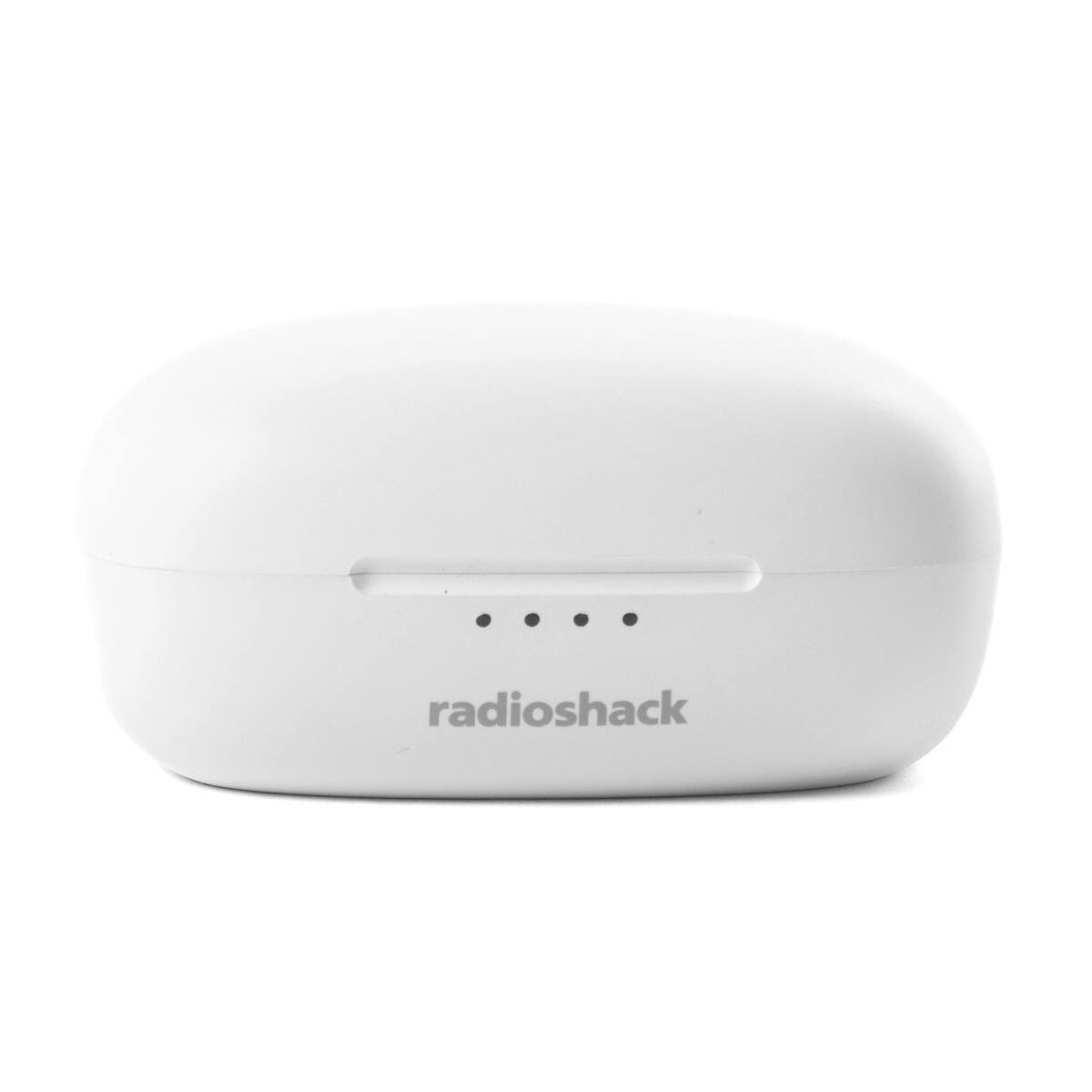 Left. RadioShack - True Wireless Headphones 400MAH Active Noise Cancelling IPX5 3304381 - White.