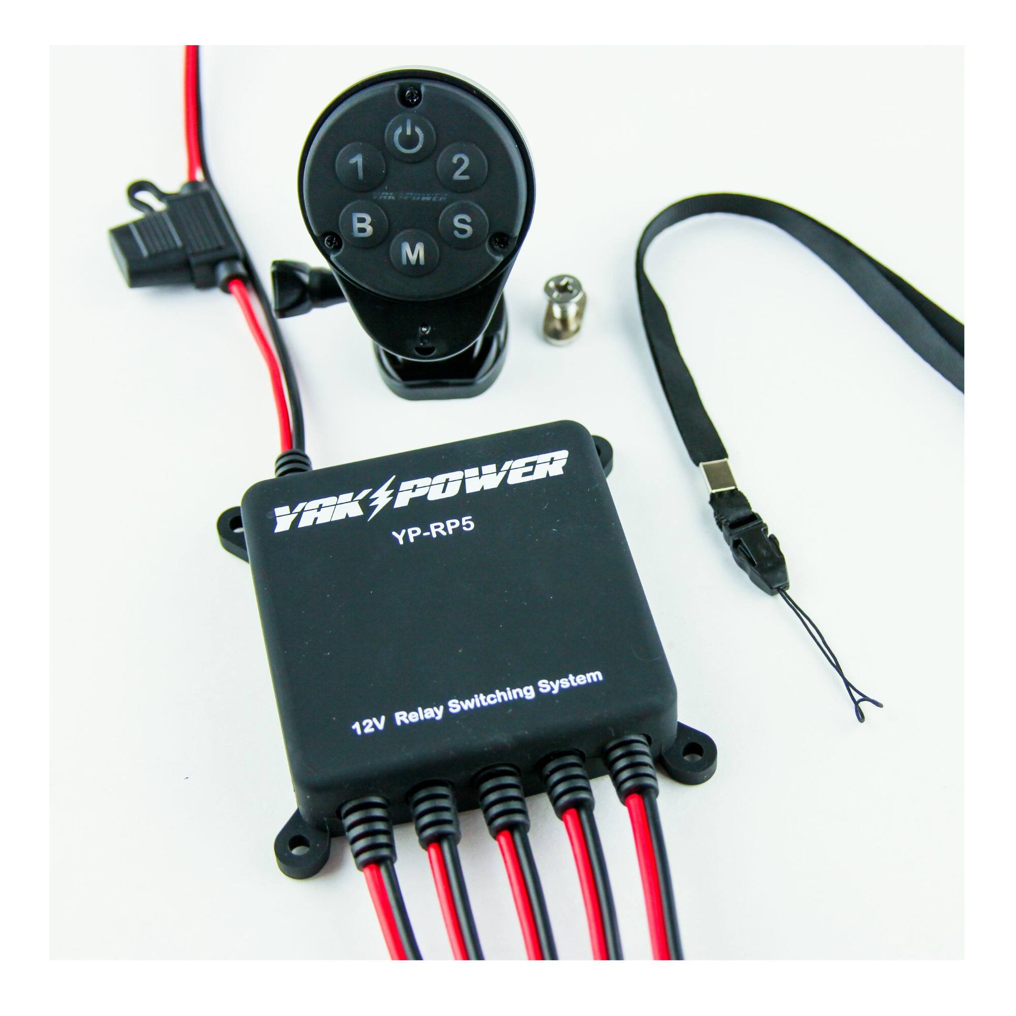 1 2 AL URIE B S M YAK POWER YP-RP5 System Relay Switching 12V
