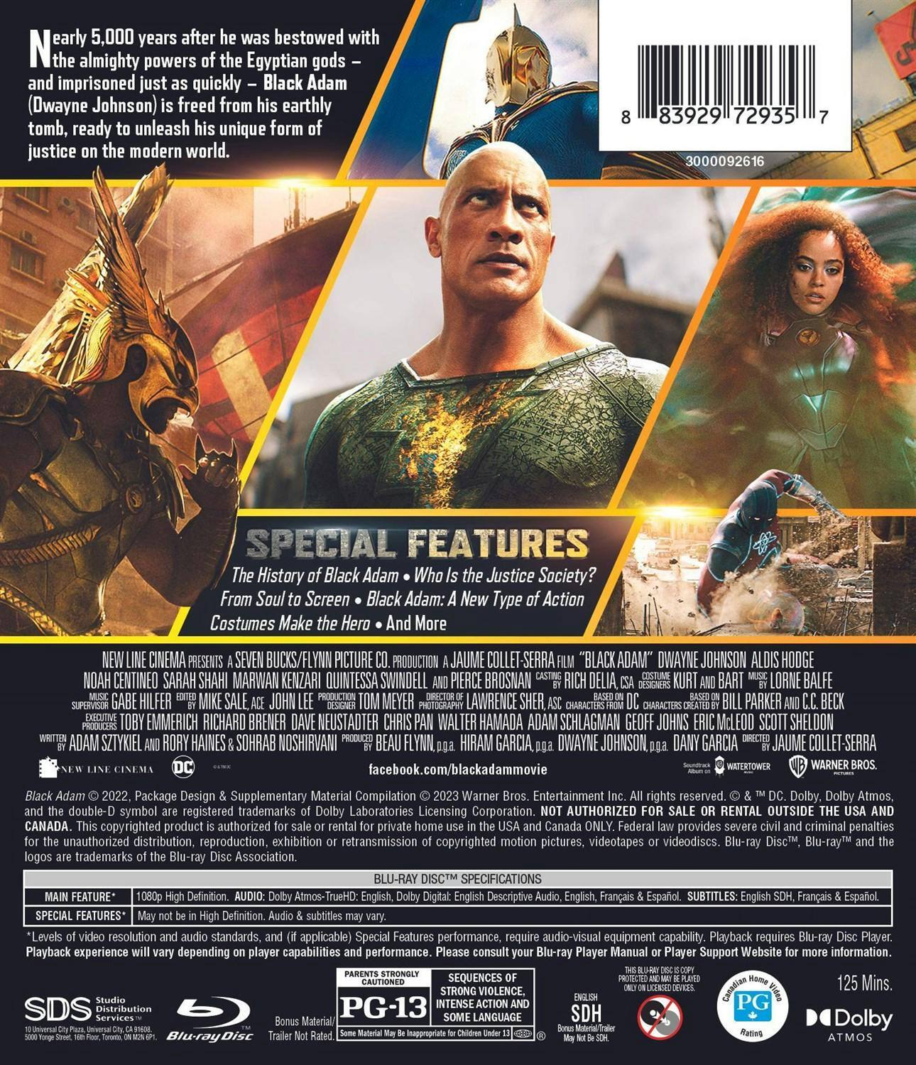 Back. Black Adam [Blu-ray].