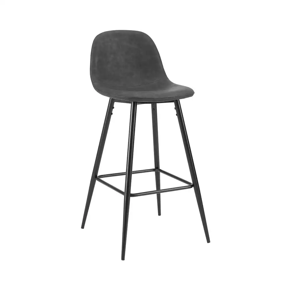 Alt View 4. Crosley Furniture - Weston 2-Piece Bar Stool Set - 2 Stools - Distressed Black.